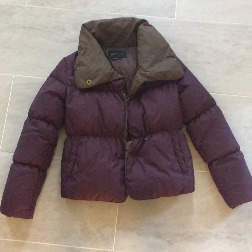 BCBGMAXAZRIA purple puffer